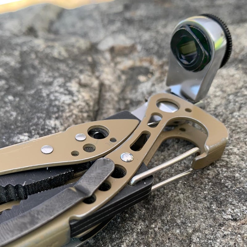 711L Flat End Flex Head EDC Ratchet Wrench - Screwdriver Accessory Compatible with Multitools' Flat Bit Adapters - Image 5